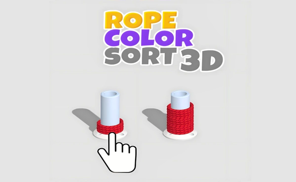 Play Rope Color Sort 3D — free online Puzzle game