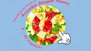 Image for Round jigsaw Puzzle 2 - Assemble Bouquet flowers