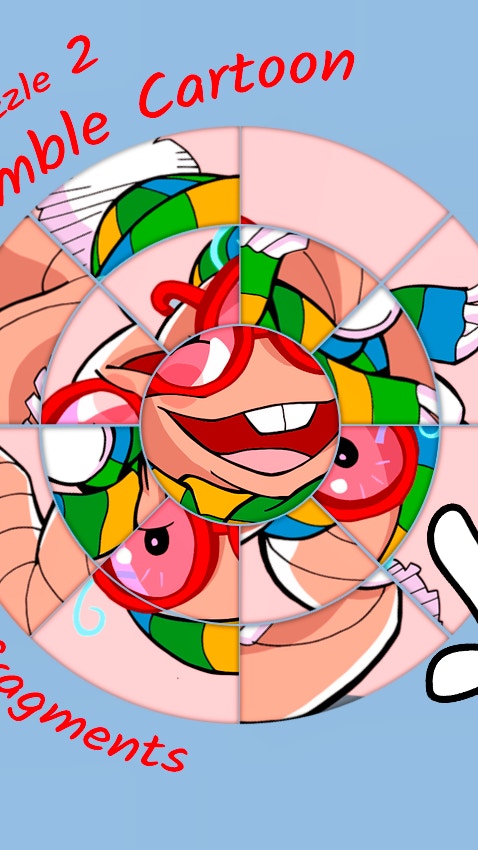 Round jigsaw Puzzle 2 - Assemble Cartoon