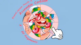Round Jigsaw Puzzle 2 - Assemble Cartoon