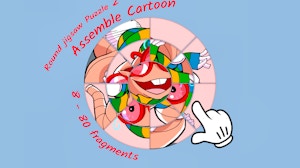 Image for Round jigsaw Puzzle 2 - Assemble Cartoon