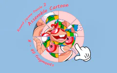 Round jigsaw Puzzle 2 - Assemble Cartoon