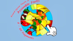 Round Jigsaw Puzzle 2 - Assemble Fruits