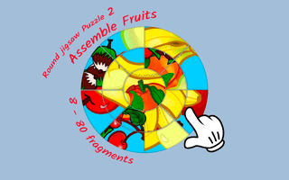 Round Jigsaw Puzzle 2 - Assemble Fruits game cover