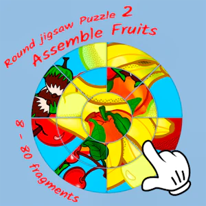 Round jigsaw Puzzle 2 - Assemble Fruits Thumbnail