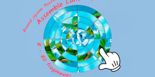 Round jigsaw Puzzle 2 - Assemble Landscape thumbnail