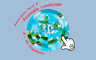 Round Jigsaw Puzzle 2 - Assemble Landscape game cover