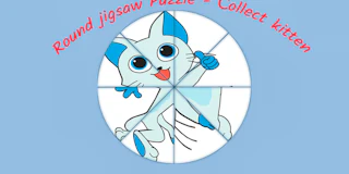 Round jigsaw Puzzle - Collect Kitten thumbnail