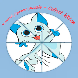 Round jigsaw Puzzle - Collect Kitten Thumbnail