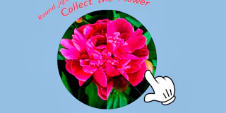 Round jigsaw Puzzle - Collect the Flower thumbnail