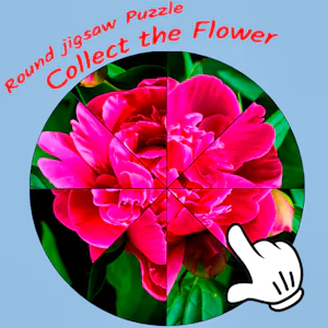 Round jigsaw Puzzle - Collect the Flower Thumbnail