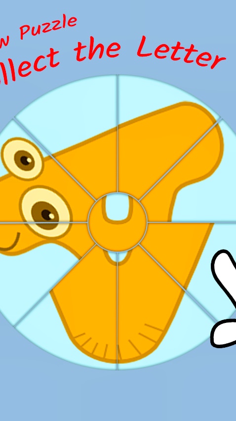Round jigsaw Puzzle - Collect the Letter