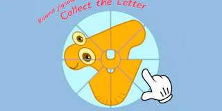 Round jigsaw Puzzle - Collect the Letter thumbnail