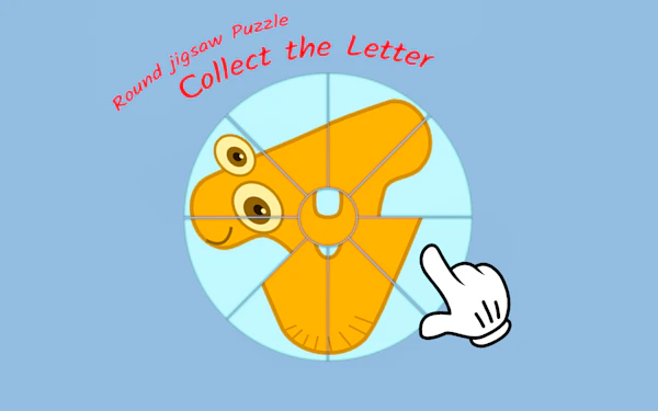 Round jigsaw Puzzle – Collect the Letter