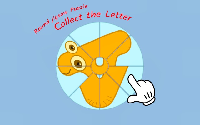 Round Jigsaw Puzzle Collect The Letter