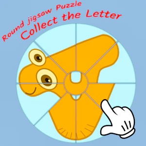 Round jigsaw Puzzle - Collect the Letter Thumbnail