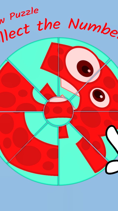 Round jigsaw Puzzle - Collect the Number