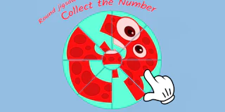 Round jigsaw Puzzle - Collect the Number thumbnail