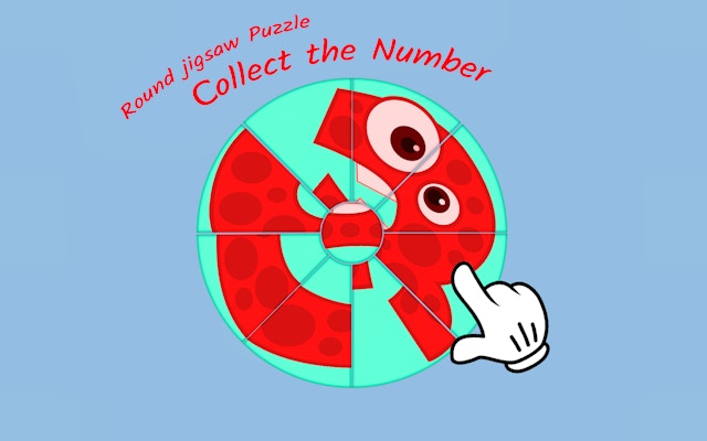 Round Jigsaw Puzzle Collect The Number