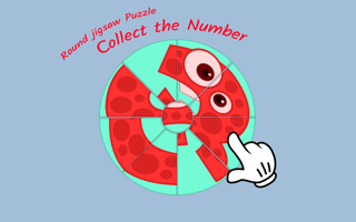 Round Jigsaw Puzzle - Collect The Number game cover