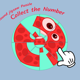 Round jigsaw Puzzle - Collect the Number Online puzzle Games on taptohit.com