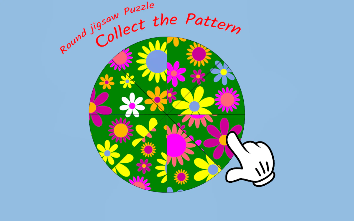 Round jigsaw Puzzle - Collect the Pattern game thumbnail