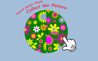 Round jigsaw Puzzle - Collect the Pattern