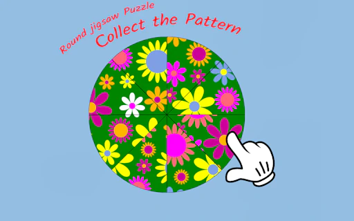 Round jigsaw Puzzle - Collect the Pattern