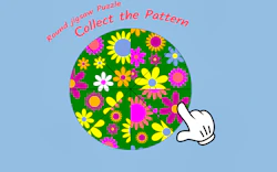 Round jigsaw Puzzle - Collect the Pattern