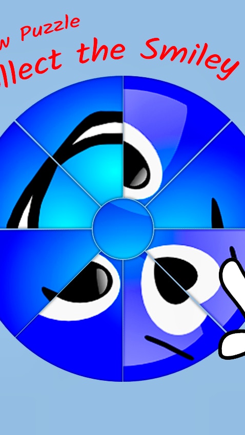 Round jigsaw Puzzle - Collect the Smiley