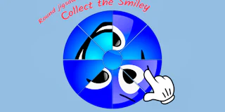 Round jigsaw Puzzle - Collect the Smiley thumbnail
