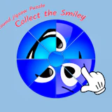 Round jigsaw Puzzle - Collect the Smiley