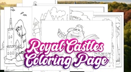 皇家城堡填色页 (Royal Castles Coloring Page)