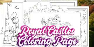 Royal Castles Coloring Page thumbnail