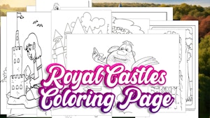 Image for Royal Castles Coloring Page