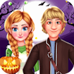 Royal Couple Halloween Party banner