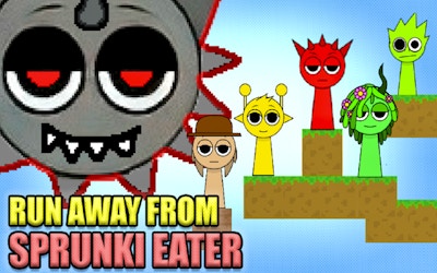 Run Away from Sprunki Eater game