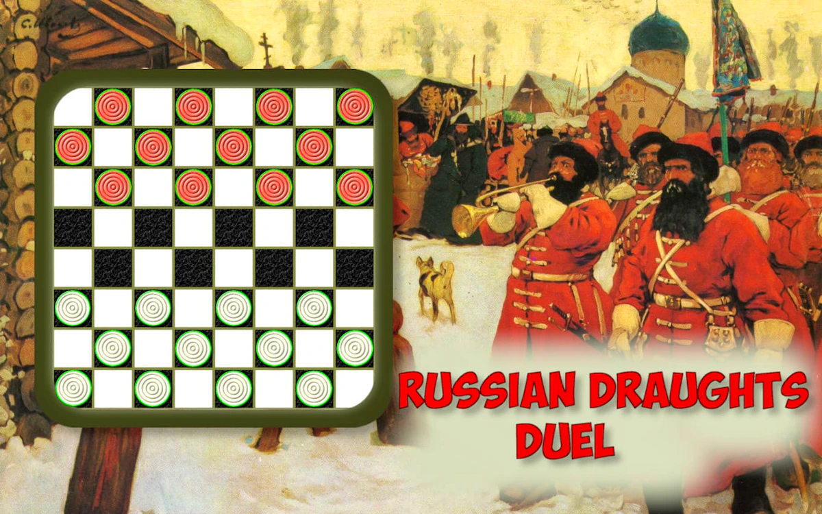 Play Russian Draughts Duel — free online Checkers game