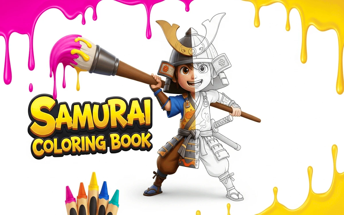 Play Samurai Coloring Book — free online Coloring game