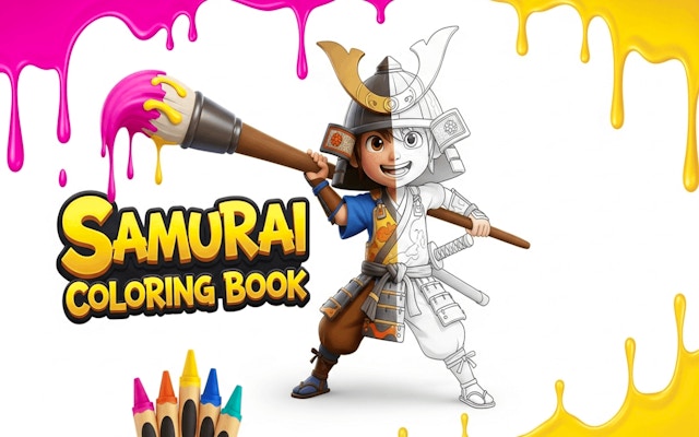 Samurai Coloring Book