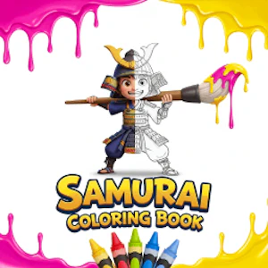 Samurai Coloring Book Thumbnail