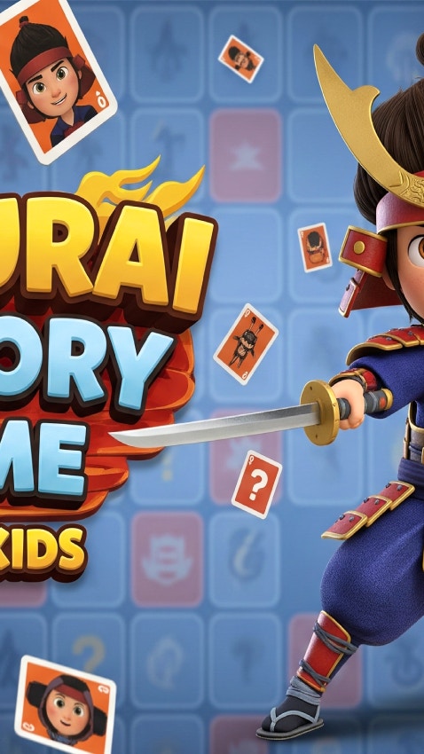 Samurai Memory Game for Kids