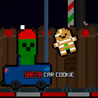 Santa Car Cookie By Gamepix