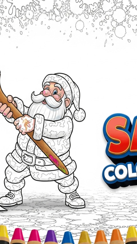 Santa Coloring Book