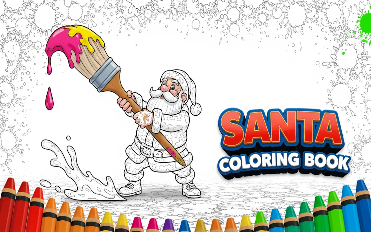 Santa Coloring Book