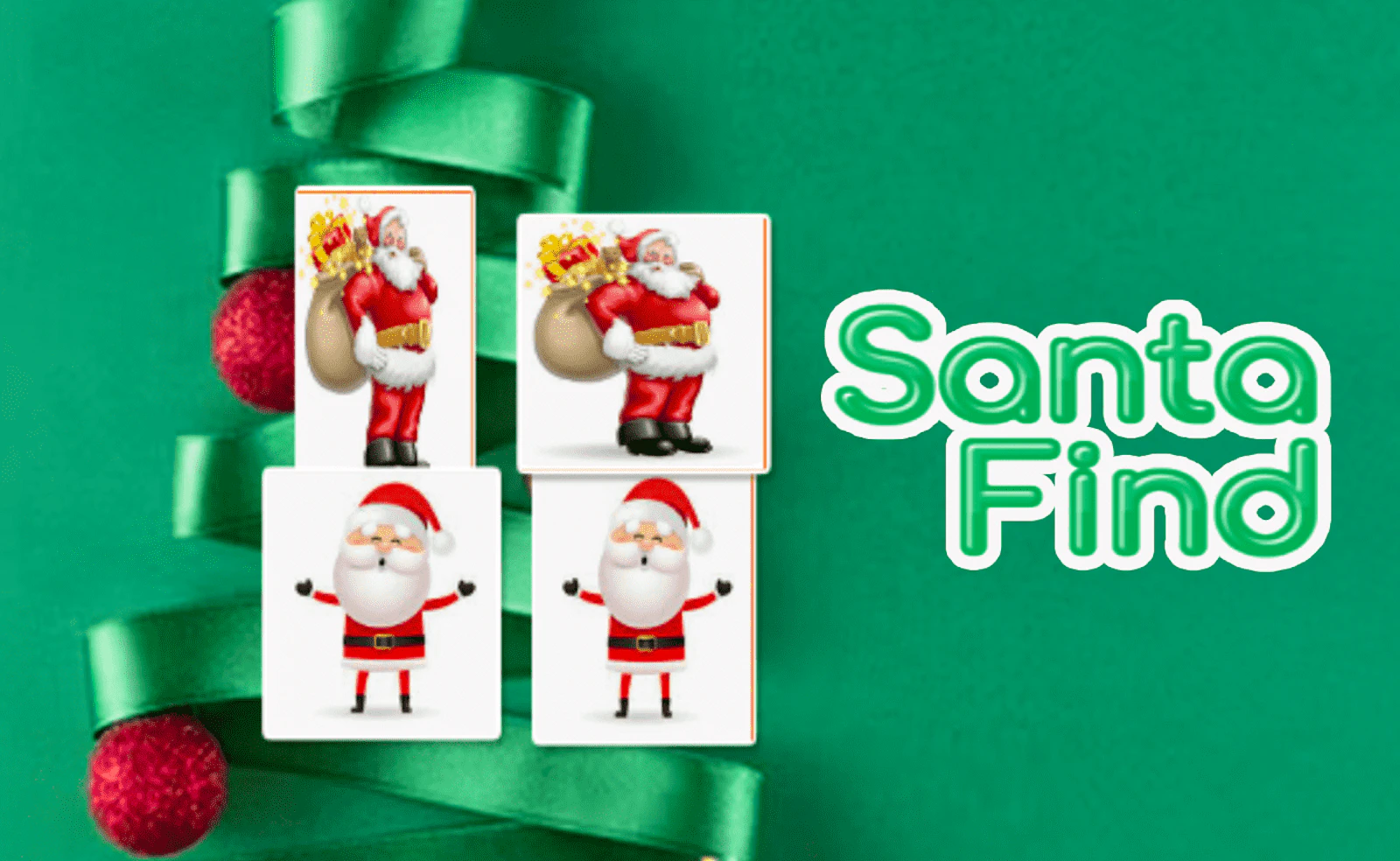 Santa Find — free online card game on Glaze Games