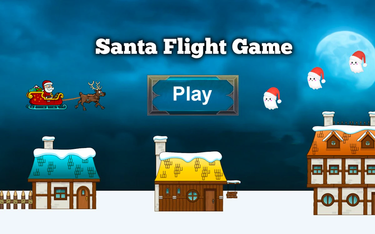 Play Santa Flight Game — free online Christmas game