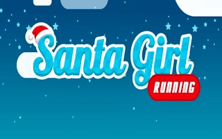 Santa Girl Running