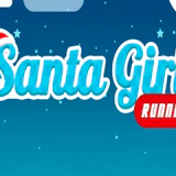 Santa Girl Running