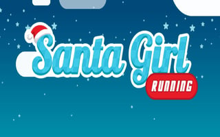 Santa Girl Running